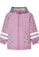 Roze / grijze regenjas Kat van Playshoes 1