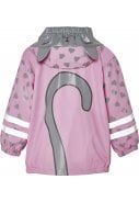Roze / grijze regenjas Kat van Playshoes 3
