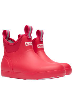 Roze (Hot Pink) dames enkellaars Deck Boot van Xtratuf