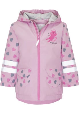 Roze kinder regenjas kat van Playshoes