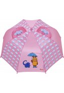 Roze kinderparaplu muis en olifant van Playshoes 2