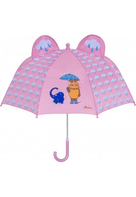 Roze kinderparaplu muis en olifant van Playshoes