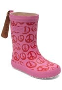 Roze kinderregenlaars Fashion "Peace on Earth" van Bisgaard 1