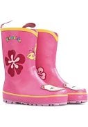 Roze kinderregenlaars Lucky Cat van Kidorable 2