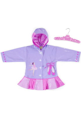 Lila / roze kinder regenjas Ballet van Kidorable 