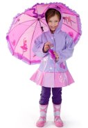 Lila / roze kinder regenjas Ballet van Kidorable  4