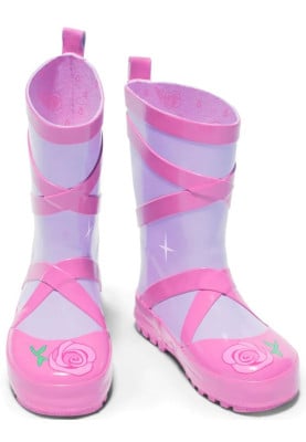 Roze / lila kinderregenlaars Ballet van Kidorable