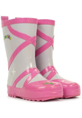 Roze / lila kinderregenlaars Ballet van Kidorable