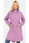 Roze  (Mauve / Navy) dames regenjas Friese Traveby Fisher van Derbe 2