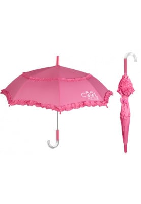 Roze meisjes paraplu met franjes van Cool Kids Perletti
