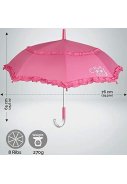 Roze meisjes paraplu met franjes van Cool Kids Perletti 2