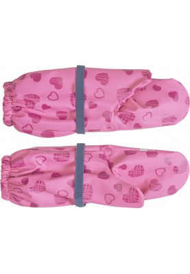 Roze met hartjes kinder regenhandschoen van Playshoes