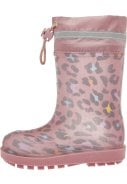 Roze met Leo Print duurzame kinder regenlaarzen van Playshoes 2