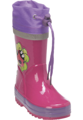 Roze met lieveheersbeestje regenlaars van Playshoes