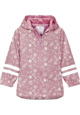 Roze Forest Animals regenjas met fleece van Playshoes 