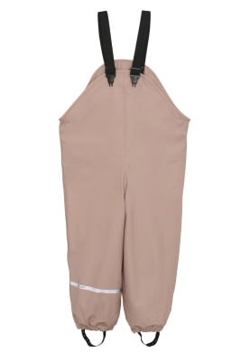 Roze (Misty Rose) gevoerde regenbroek met bretels van CeLaVi 