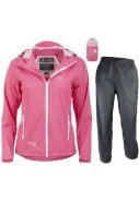Roze regenpak Stow and Go van Highlander