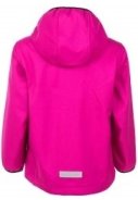 Roze ademende softshell oudoorjas van Color Kids  2