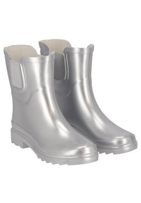 Silver Metallic damesregenlaars Chelsea Rubber van XQ