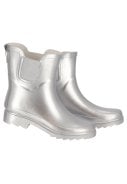 Silver Metallic damesregenlaars Chelsea Rubber van XQ 3