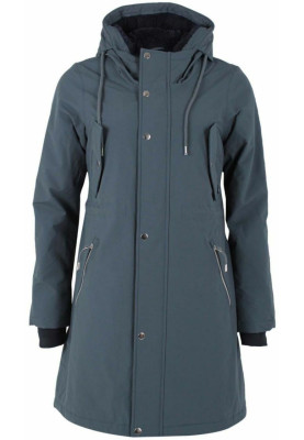 Staal blauwe Beate Winter Parka van Danefae