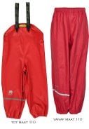 Stoere rode regenpak van CeLaVi 5