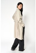 Stone Grey regenjas / trenchcoat Tage van Tantä 3