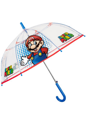 Super Mario transparante koepel paraplu