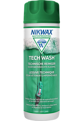 Tech Wash van Nikwax, voor het reinigen van outdoor uitrusting