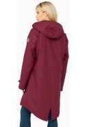 Tibetan red Friese Tidaholm parka met caramel teddy voering van Derbe 3