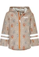 Beige kinder regenjas Wild Animals van Playshoes