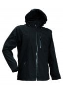 Lyngsøe Rainwear ademende Softshell jas zwart 1