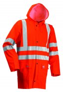 Lyngsøe Rainwear Vlamvertragende regenjas fluor oranje