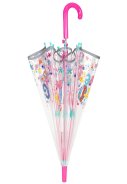 Transparante Girl Power automatische paraplu 5