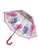 Transparante koepel paraplu Shimmer & Shine 2