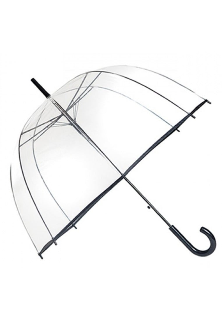 Verval Sophie Stoel Transparante koepelparaplu met zwart van Smati - Paraplu's