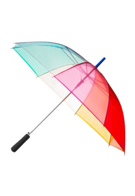 Transparante regenboog paraplu automaat van Falconetti