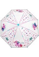 Transparante Unicorn paraplu met sterren en reflecterende rand 1