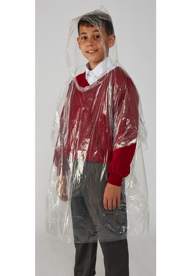 wegwerp kinder regenponcho's (5