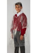 Transparante wegwerp kinder regenponcho's (5 stuks) 2