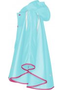 Turquoise kinder regenponcho Pack It van Playshoes 2