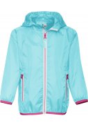 Turquoise lichtgewicht regenjas van Playshoes 1