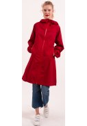 Vesterhav Rainjacket Dark Red (red zipper) van Danefae 3