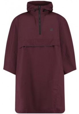 Wine red poncho Grant Essential van Agu