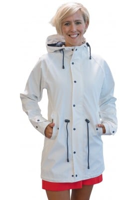 Witte dames regenjas / parka HafenCity® van BMS