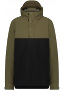 Zwart / Army groene winter rain anorak Urban Outdoor van Agu 1