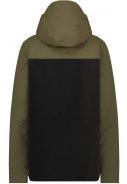 Zwart / Army groene winter rain anorak Urban Outdoor van Agu 2