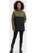 Zwart / Army groene winter rain anorak Urban Outdoor van Agu 5