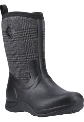 Zwart geruite dameslaars Arctic Weekend van Muck Boots