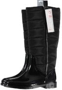 Zwart gevoerde Fashion dames regenlaars van XQ 2